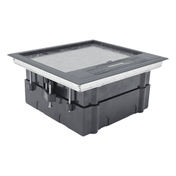 Caja de Piso / 2 Módulos Universales / ABS y Acero Galvanizado / 1.957 kg / EIA/TIA-569-A