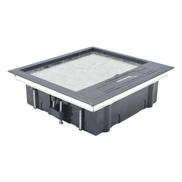Caja de Piso / 2 Módulos Universales / ABS y Acero Galvanizado / 1.957 kg / EIA/TIA-569-A