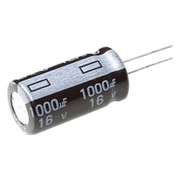 Capacitor Electrolítico de Aluminio / 1000 µF / 16 Vcc / Radial / 105 °C / 10 x 15 mm