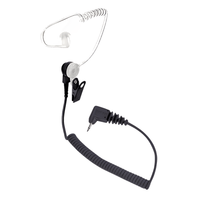 Audífono con Tubo Acústico / Conector 3.5 mm Angular / Cable Retráctil 7" (17.8 cm) / Uso Discreto