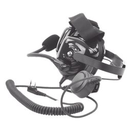 Auriculares Profesionales / Micrófono Flexible con Cancelación de Ruido / Orejeras de Gel / Cable Kevlar / Compatible con Cascos de Seguridad / Conector K01