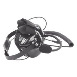 Auriculares Profesionales / Micrófono Flexible con Cancelación de Ruido / Orejeras de Gel / Cable Kevlar / Compatible con Cascos de Seguridad / Conector K01