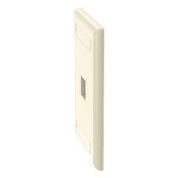 Placa de Pared Vertical / 1 Puerto Keystone / 69.8x114.3 mm / 2.75x4.5 pulg. / Marfil