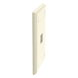 Placa de Pared Vertical / 1 Puerto Keystone / 69.8x114.3 mm / 2.75x4.5 pulg. / Marfil