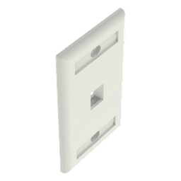 Placa de Pared Vertical / 1 Puerto Keystone / 69.8 x 114.3 mm / Blanco Mate