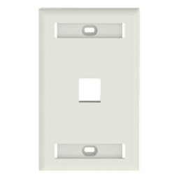 Placa de Pared Vertical / 1 Puerto Keystone / 69.8 x 114.3 mm / 2.75 x 4.5 pulg. / Montaje Vertical