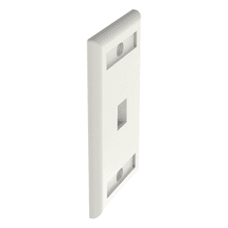 Placa de Pared Vertical / 1 Puerto Keystone / 69.8 x 114.3 mm / 2.75 x 4.5 pulg. / Montaje Vertical