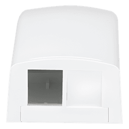 Caja de Montaje en Superficie / 2 Módulos Keystone / ABS / 1.95 x 1.13 x 3.65 in / Blanco