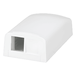 Caja de Montaje en Superficie / 2 Módulos Keystone / ABS / 1.95 x 1.13 x 3.65 in / Blanco