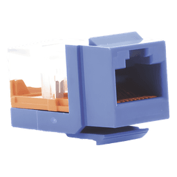 Jack Keystone / Cat 5e / RJ45 / 8P8C / Leadframe / T568A-B / Azul / 1 Puerto