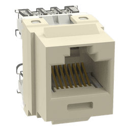 Conector Jack Keystone / Cat 6 / 8P8C / Terminación 110 / Marfil / -10°C a 65°C / 250 MHz