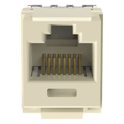 Conector Jack Keystone / Cat 6 / 8P8C / Terminación 110 / Marfil / -10°C a 65°C / 250 MHz