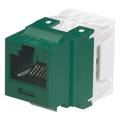 Conector Jack / Cat 6 / Keystone / 110 Impacto / 8P8C / Verde