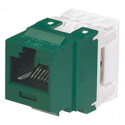 Conector Jack / Cat 6 / Keystone / 110 Impacto / 8P8C / Verde