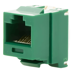 Conector Jack / Cat 6 / Keystone / 110 Impacto / 8P8C / Verde