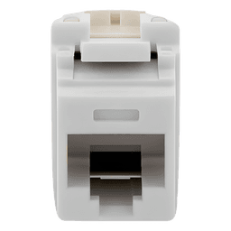 Conector Jack Keystone / Categoría 6 / Terminación 110 Impacto / RJ45 UTP / 250 MHz / Blanco