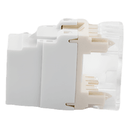 Conector Jack Keystone / Categoría 6 / Terminación 110 Impacto / RJ45 UTP / 250 MHz / Blanco