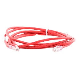 Cable de Parcheo UTP / Categoría 6 / 3 m (9.84 ft) / 24 AWG / Clasificación CM / PoE / Rojo