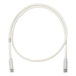 Cable de Parcheo UTP / Cat 6 / Clase E / 3 m (9.84 pies) / 24 AWG / T568B / Blanco Mate