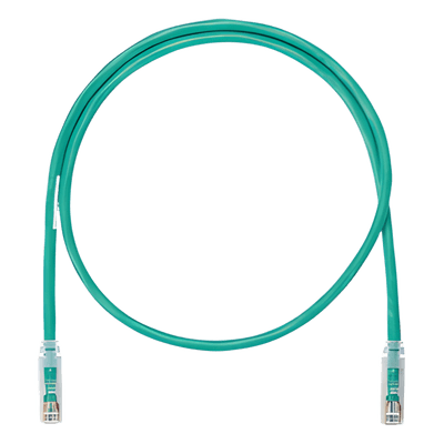 Cable de Parcheo UTP / Cat 6 Clase E / 24 AWG / 1 m (3.28 ft) / T568B / RJ45 / Verde