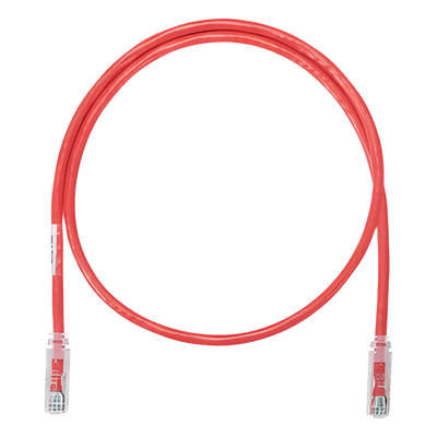 Cable de Parcheo UTP / Cat 6 Clase E / 0.90 m (3 ft) / 24 AWG / CM / T568B / Rojo