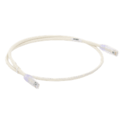 Cable de Parcheo UTP / Cat 6 / 24 AWG / 0.90 m (3 ft) / RJ45 / Blanco Mate
