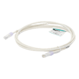 Cable de Parcheo UTP / Cat 6 / 2 m (6.56 ft) / 24 AWG / T568B / Blanco Mate