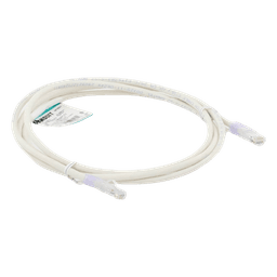 Cable de Parcheo UTP / Cat 6 / 2 m (6.56 ft) / 24 AWG / T568B / Blanco Mate