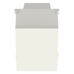 Módulo de Tapa Ciega / Tipo Keystone / Blanco Mate / 1 Espacio / 1 Pieza