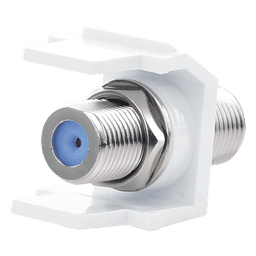 Módulo Acoplador Coaxial Tipo F / Keystone / 75 Ohms / 3.0 GHz / 29.6x16.7x21.8 mm / 1.17x0.66x0.86 ft