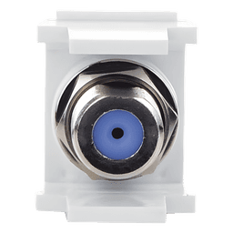 Módulo Acoplador Coaxial Tipo F / Keystone / 75 Ohms / 3.0 GHz / 29.6x16.7x21.8 mm / 1.17x0.66x0.86 ft