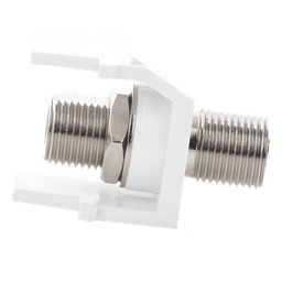 Módulo Acoplador Coaxial Tipo F / Keystone / 75 Ohms / 3.0 GHz / 29.6x16.7x21.8 mm / 1.17x0.66x0.86 ft