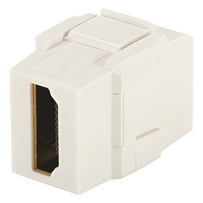 Módulo Acoplador HDMI / Keystone / HDMI 2.0 Cat 2 / Tipo-A Hembra-Hembra / 0.65' x 0.88' / Blanco