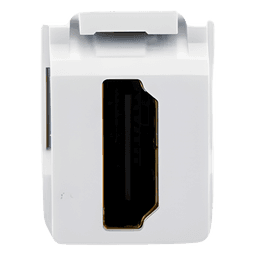 Módulo Acoplador HDMI / Keystone / HDMI 2.0 Cat 2 / Tipo-A Hembra-Hembra / 0.65' x 0.88' / Blanco