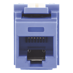 Conector Jack / Categoría 5e / 8P8C / Terminación 110 / Keystone / Sin Blindaje / Color Azul