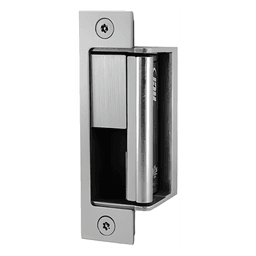 Contrachapa Eléctrica Universal / Acero Inoxidable 32D Cepillado / 1,500 lb (680 kg) Fuerza de Sujeción / 12-24 VCC-VCA Seleccionable / Fail Secure / Ajuste Horizontal 3 mm (1/8 in) / 0.19 A a 24 VCC