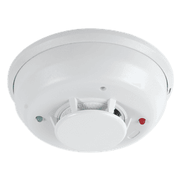 Detector de Humo Foto-Térmico Convencional / 2 Hilos No Polarizado / Sonorizador Integrado 85 dB / Sensor Térmico Fijo 57.2 °C / Serie i3 / Base Plug-In