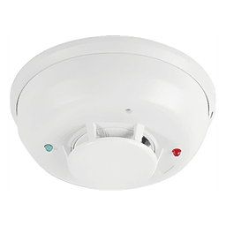 Detector de Humo y Calor Combinado / 4 Hilos / Sirena 85 dB / LED Bicolor / Compensación de Sensibilidad