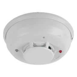 Detector de Humo y Calor / 4 Hilos / Sensor Fotoeléctrico Aislado / Térmico Fijo 57.2°C / Relevador Forma C / Sirena Integrada
