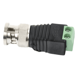 Adaptador BNC Macho / Terminales Tornillo / 75 Ohm / Cables AWG 26-14 / RG-59 / RG-6