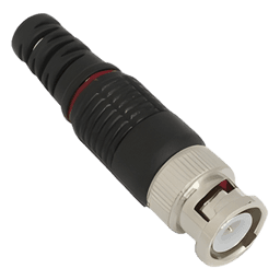 Conector BNC Macho / 75 Ohm / Montaje en Línea / Níquel-Oro-PTFE / Para Cable RG-59