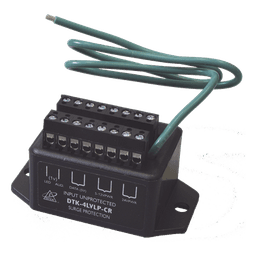 Protector de lazo / 4 pares / Wiegand / 12-24 Vcc / 5 Vcc datos / -40°C a 70°C / 1.35 x 2.99 x 1.35 pulgadas