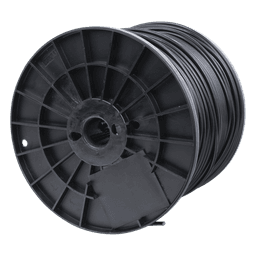 Bobina Cat5e UTP / 305m (1000 pies) / Gel para Exterior / 24 AWG / Negro / -20°C a 75°C