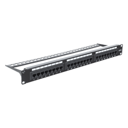 Panel de Parcheo Punchdown / 24 Puertos / Cat6A / 19 Pulgadas (48.26 cm) / 1U / UTP / T568A-T568B