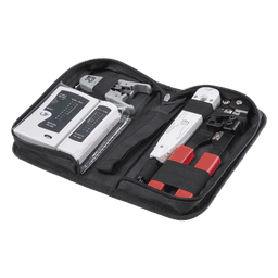 Kit de Herramientas para Instalación de Redes / Probador LED / Pinzas Ponchadoras / Herramienta 110 IDC / Pelacables Ajustable