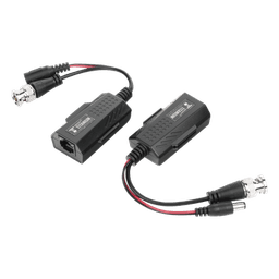 Kit de Transceptores Activos / Transmisión 4K / 150 m (492.1 ft) / Alimentación 12V/24V CC/CA / UTP Cat5e/6 / Compatible HD-TVI, HD-CVI, AHD, CVBS