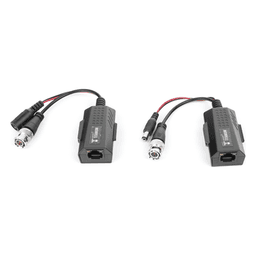 Kit de Transceptores Activos / Transmisión 4K / 150 m (492.1 ft) / Alimentación 12V/24V CC/CA / UTP Cat5e/6 / Compatible HD-TVI, HD-CVI, AHD, CVBS