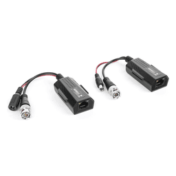 Kit de Transceptores Activos / Transmisión 4K / 150 m (492.1 ft) / Alimentación 12V/24V CC/CA / UTP Cat5e/6 / Compatible HD-TVI, HD-CVI, AHD, CVBS