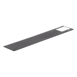 Tapa Ciega / Rack 19in / 2UR / Acero Cal. 14 / Pintura Electroestática Negra / 0.7 kg