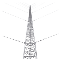 Torre Arriostrada de Piso / 57 m (187 ft) de Altura / 19 Tramos / Carga Axial 500 kg / Resistencia Viento 200 km/h / Galvanizado en Caliente
